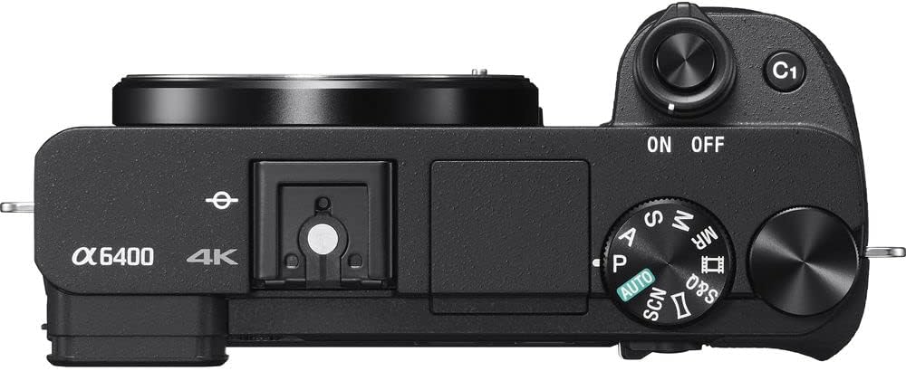 Sony α6400 APS-C Mirrorless Camera (ILCE-6400/B) – Real-Time Eye AF, 11 fps, 4K, Flip-Up Screen, Lightweight, Vlog-Friendly | 64GB Card, 2 x NPF-W50 Battery, Card Reader, LED Light and More