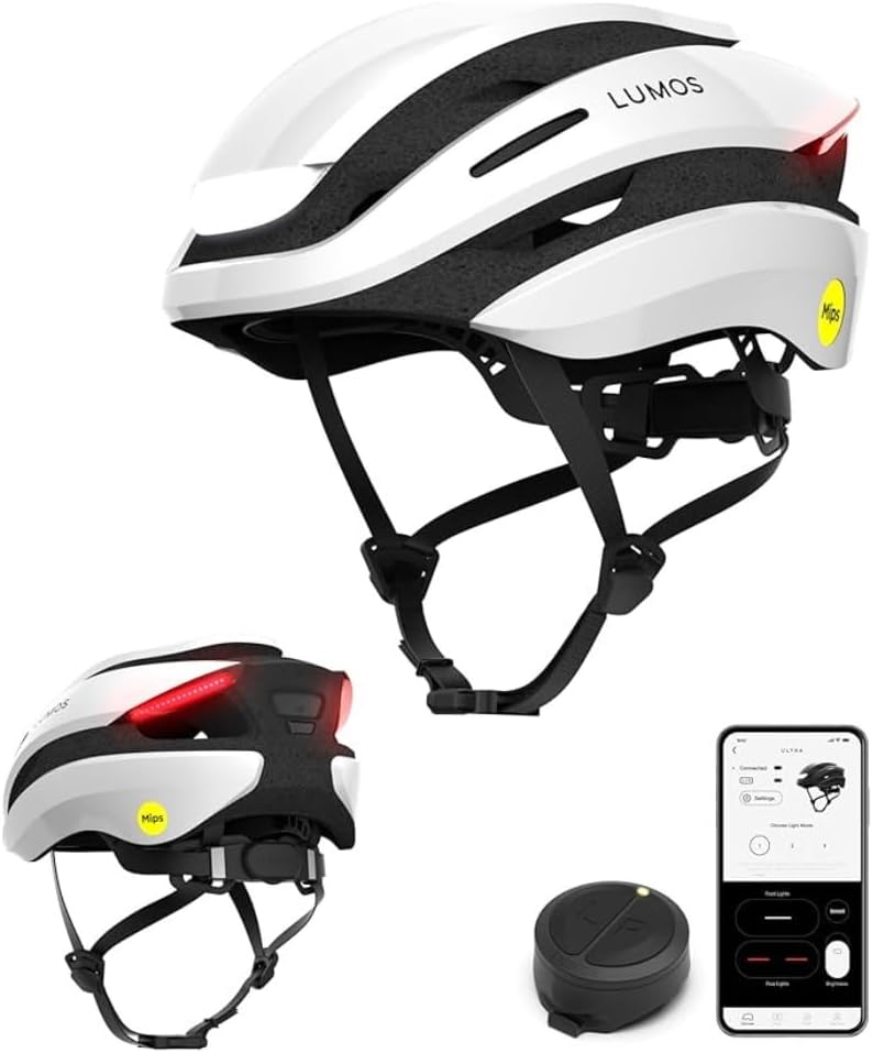 Lumos Ultra Smart Bike Helmet | Customizable Front and Back LED Lights with Turn Signals | Road Bicycle Helmets for Adults: Men, Women