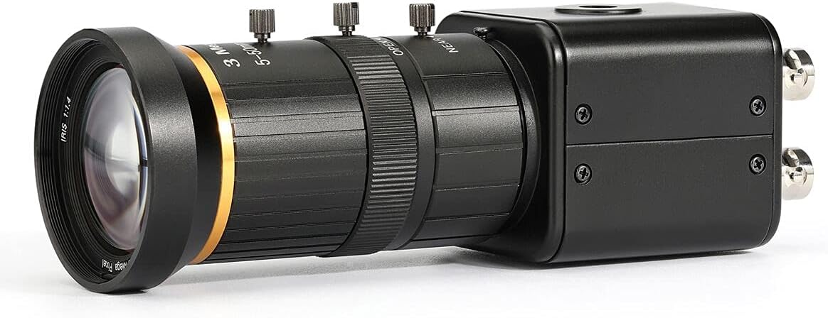 HD SDI Camera, 2 MP 1080P HD Digital CCTV Security Camera, 1/2.8 High Sensitivity Sensor CMOS with 5-50mm Manual Varifocal HD 3MP Lens, DC12V 1A Adapter Free by Click Below Extra Saving