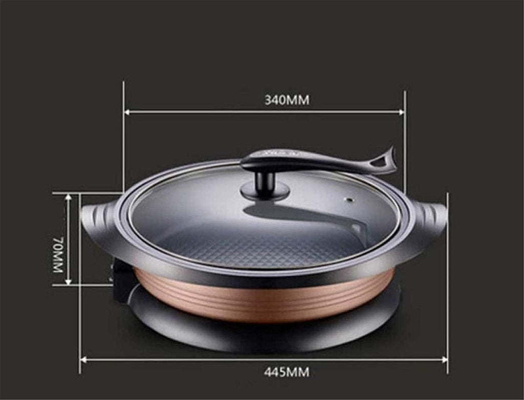 Indoor Korean Barbecue Grill Barbecue Grill 1800W Electric Teppanyaki Non-Stick Table Grill Griddle Smokeless BBQ Hot Plate,High Temperature Resistance and Corrosion Resistance/Frying Pan,Portab