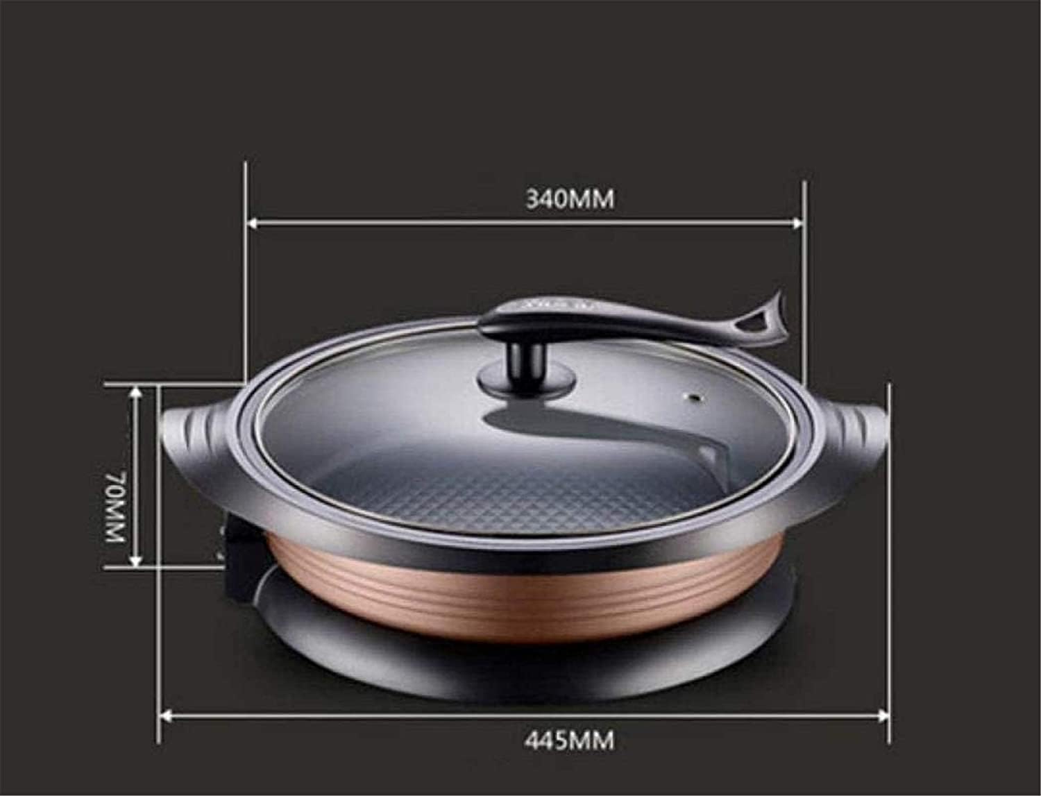 Indoor Korean Barbecue Grill Barbecue Grill 1800W Electric Teppanyaki Non-Stick Table Grill Griddle Smokeless BBQ Hot Plate,High Temperature Resistance and Corrosion Resistance/Frying Pan,Portab