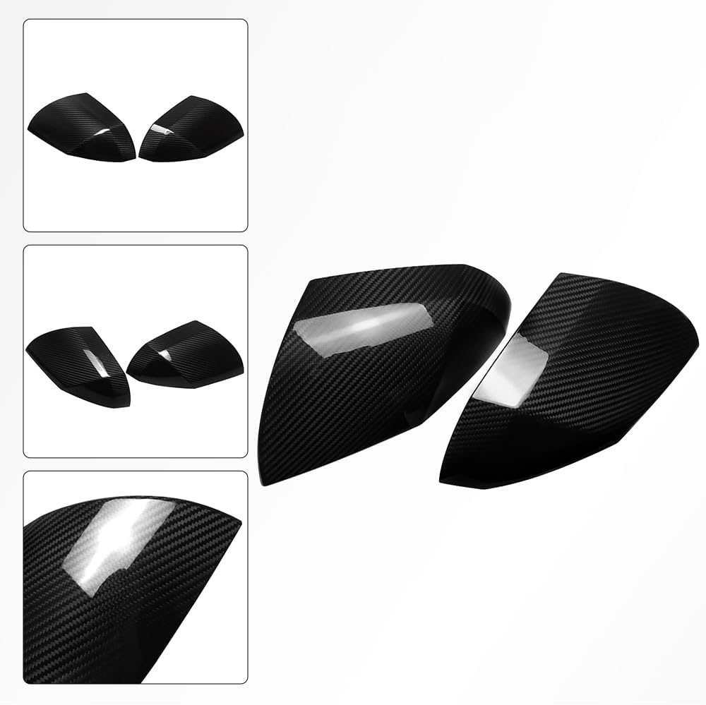 Jogon Dry Carbon Fiber Rearview Mirror Cover Trim for Hyundai Ioniq 5 N SEL 2021 2022 2023 2024 2025 Side View Mirror Cap Shell