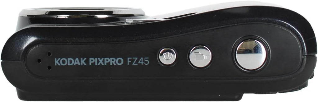 KODAK PIXPRO FZ45 16MP CMOS Sensor Digital Camera 5X Optical Zoom with Sunshine Photo Microfiber Cleaning Cloth (Advanced Bundle, Black)