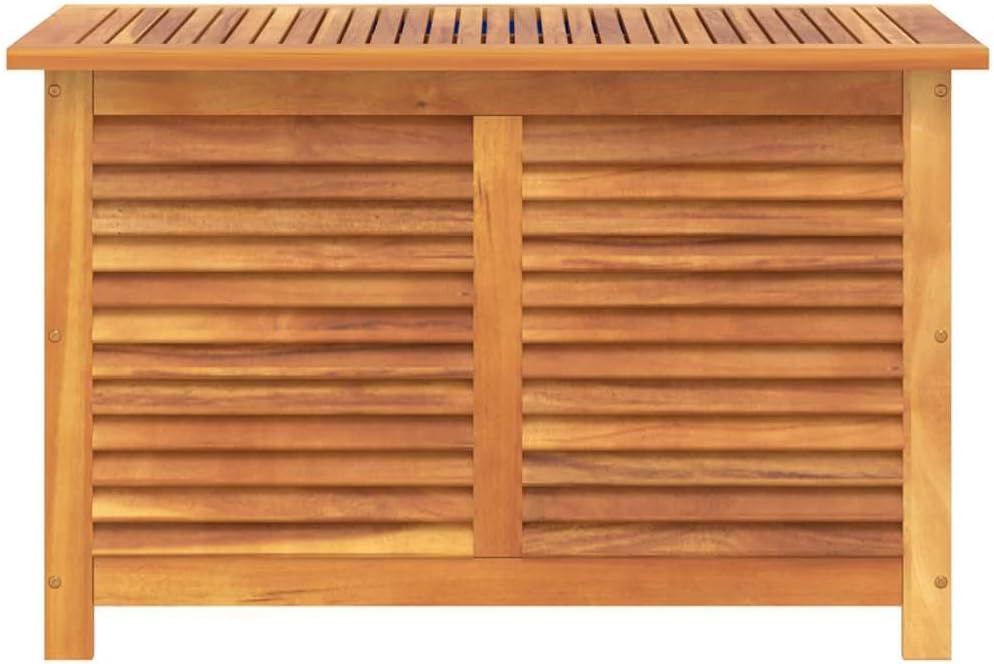 vidaXL Garden Storage Box Natural Wood Solid Acacia Wood