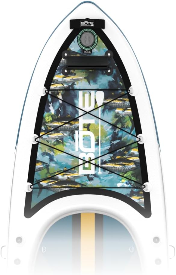 BOTE Rackham Aero Inflatable Stand Up Fishing Paddle Board Blow Up iSUP Adult Kids Family Friendly APEX Pedal Drive MAGNEPod Compatible, Multiple Colors