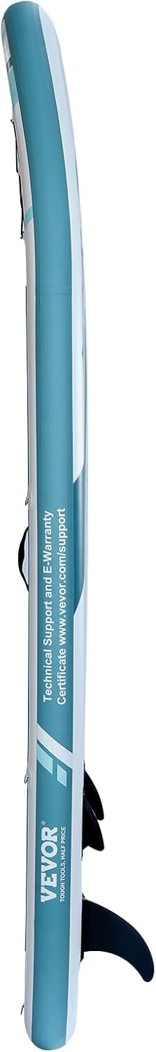 VEVOR Inflatable Stand Up Paddle Board, with Board Accessories, Pump, Paddle, Fin, Phone Bag, Backpack, Ankle Leash, Repair Kit, Non-Slip Deck for Youth & Adults