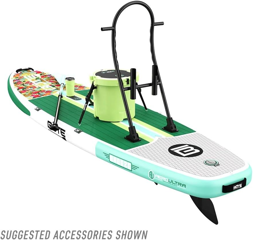 BOTE 10' FT 6' Breeze Aero Inflatable Stand Up Paddle Board, MAGNEPod Compatible Blow Up iSUP Great for Adults Kids Family Travel Friendly Multiple Sizes Color Options