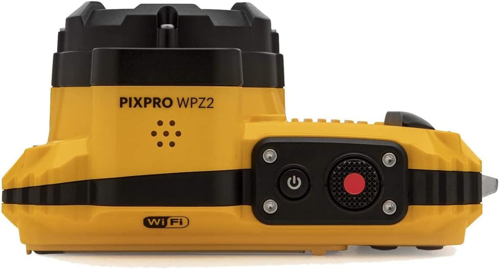 Kodak PIXPRO WPZ2 Rugged Waterproof 16MP Digital Camera with 4X Zoom (Yellow) Bundle with Case and 32GB MicroSD Card (3 Items)