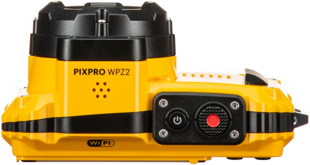KODAK PIXPRO WPZ2 Waterproof Digital Camera Bundle, Includes: SanDisk 64GB MicroSD Memory Card, Spare Battery and More (6 Items) (Yellow)