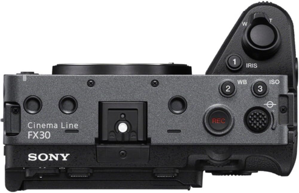 Sony FX30 Digital Cinema Camera Bundle with Sony E 10-20mm f/4 PZ G Lens + UV Filter + 64GB Memory Card + Battery Charger + Memory Card Reader + Camera Bag + Cleaning Kit + Cloth (12 Items)