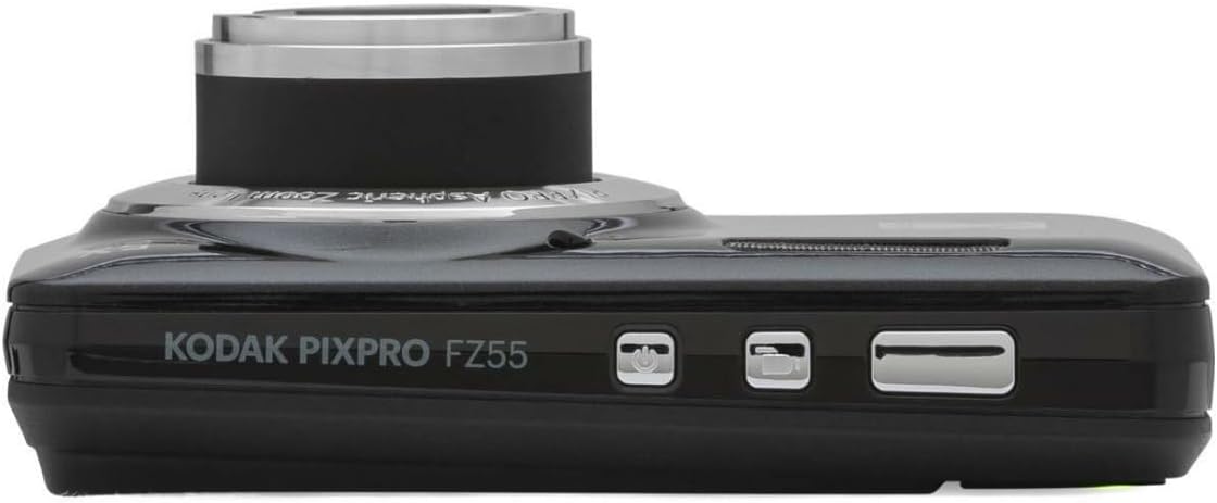 Kodak PIXPRO Friendly Zoom FZ55 Digital Camera (Black) Bundle with Camera Case, 32GB Class 10 UHS-I U1 SDHC Memory Card and USB 2.0 Card Reader (4 Items)