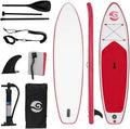 10'6'×32' Wide Inflatable Stand Up Paddle Board Fishing Paddle Board Yoga Board with Durable SUP Accessories & Carry Bag 2 Person Non-Slip Comfort Deck for Youth & Adults