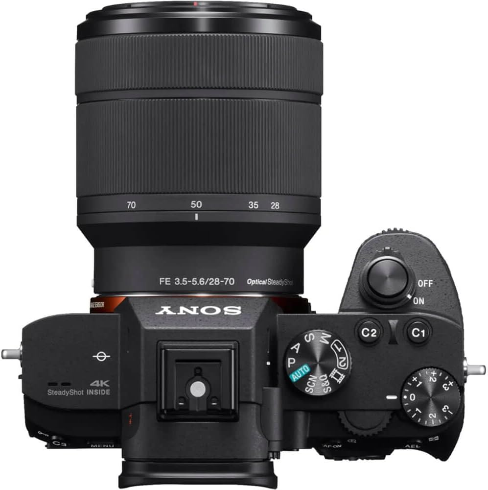 Sony a7 III Full-frame Mirrorless Interchangeable-Lens Camera with 28-70mm Lens Optical with 3-Inch LCD, Black (ILCE7M3K/B) (Renewed)