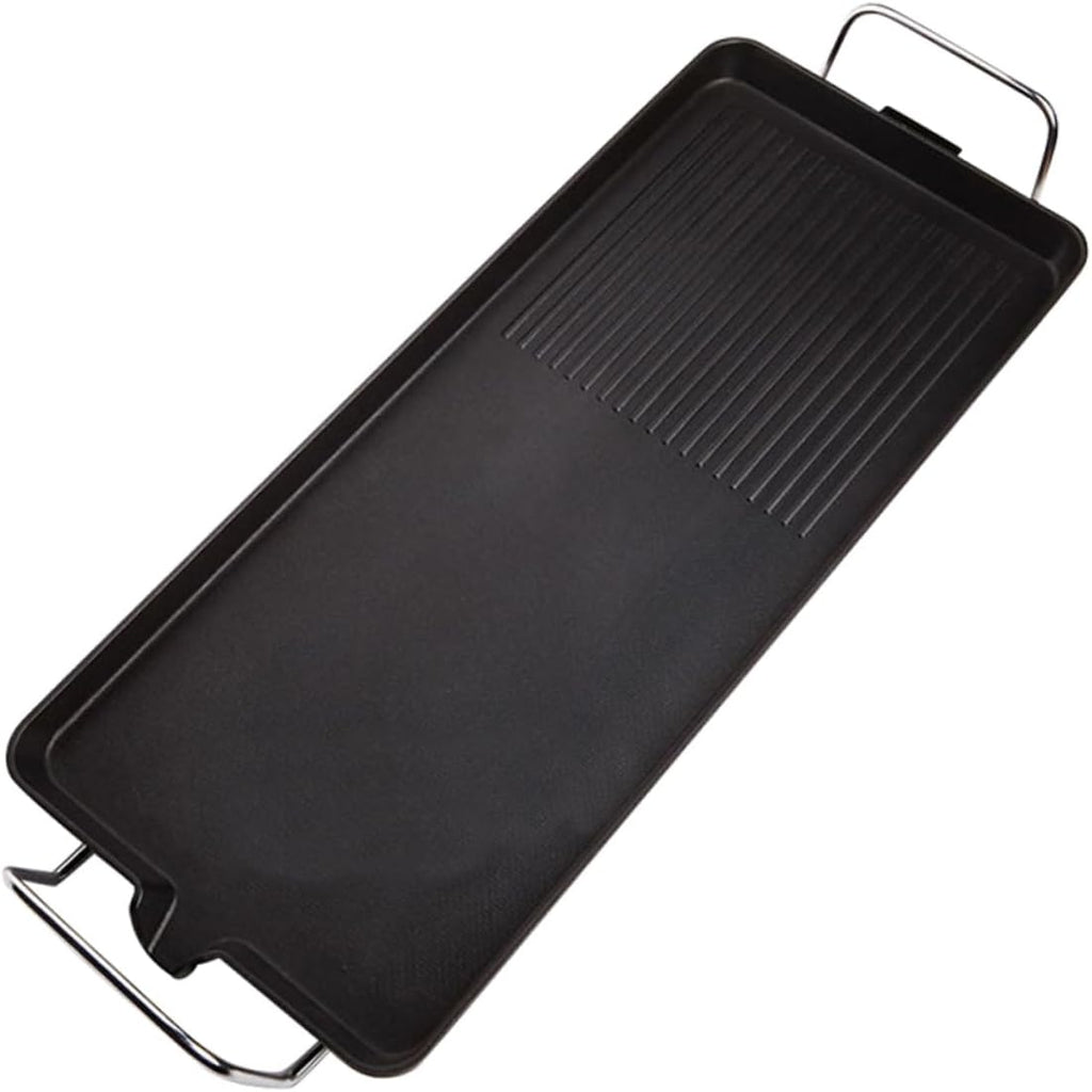 PRETYZOOM 1set Electric Smokeless Barbecue Grill Nonstick Indoor Electric Baking Tray for Easy Grilling of Steaks Chicken Fish and Vegetables