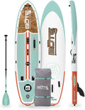 BOTE 10' FT 6' Breeze Aero Inflatable Stand Up Paddle Board, MAGNEPod Compatible Blow Up iSUP Great for Adults Kids Family Travel Friendly Multiple Sizes Color Options