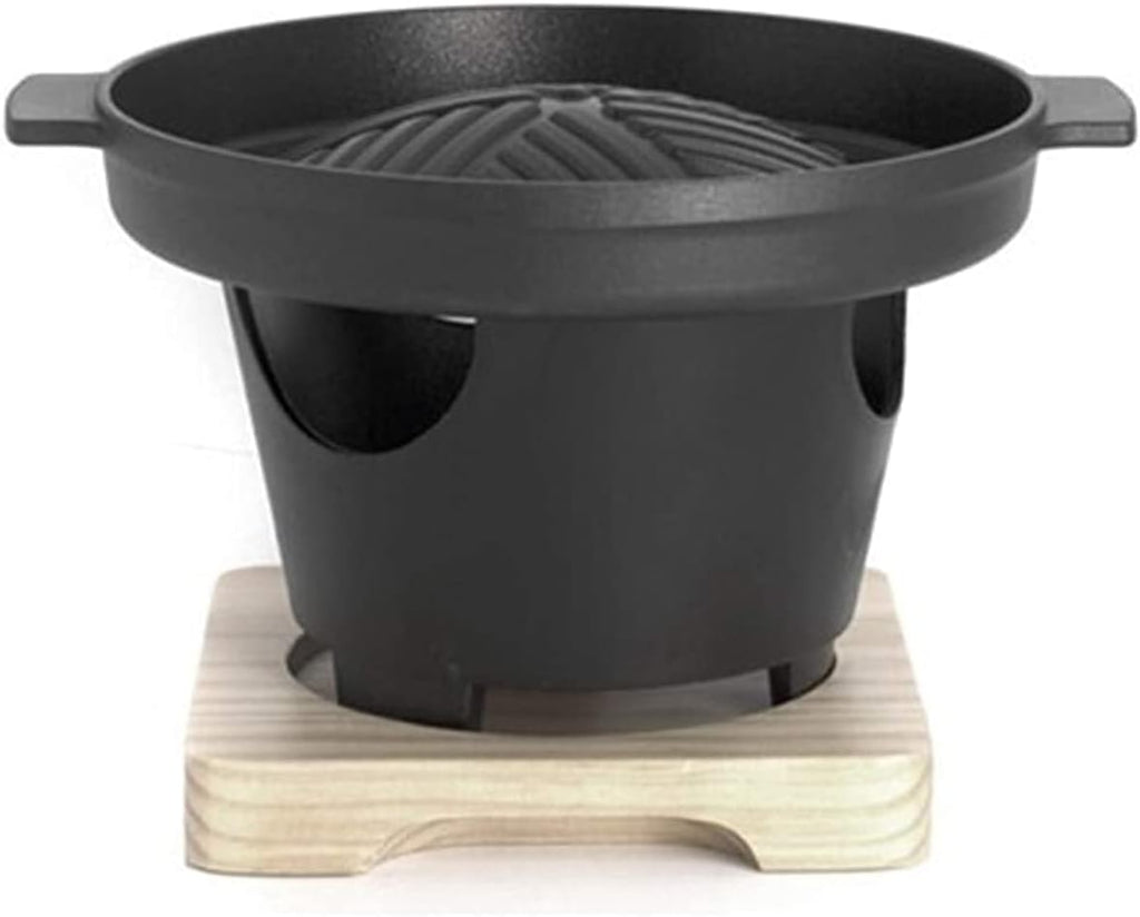 Barbecue Charcoal Grill Household single man Mini barbecue grill Outdoor Indoor Barbecue Charcoal Grill table grill BBQ Korean cuisine non-stick barbecue dish Hotel teppanyaki