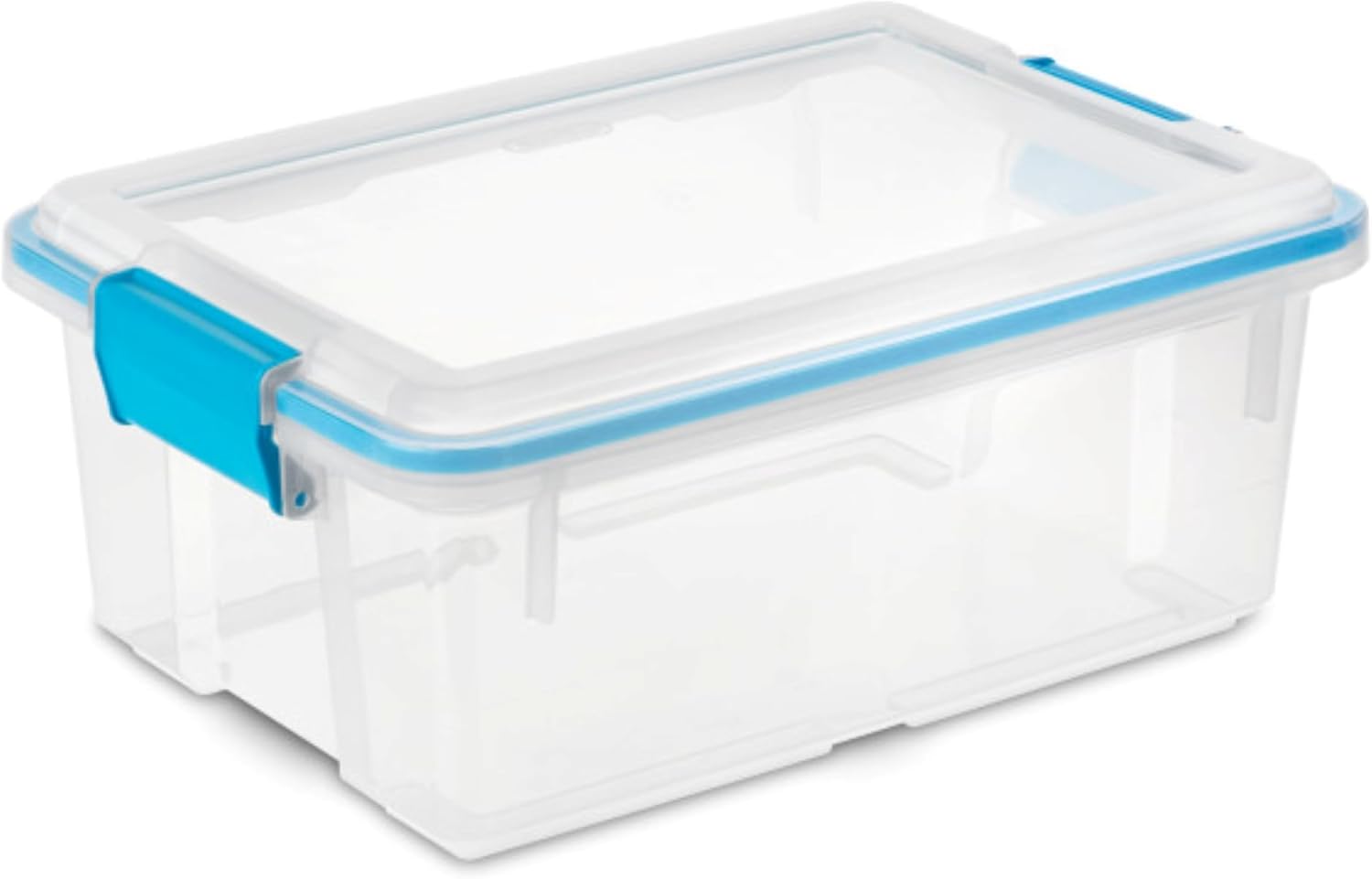 Sterilite 18-Pack Gasket Box, Weather-Resistant Storage Bins with Latching Lids, 12 Quart - Heavy-Duty Organizing Containers for Closet, Bathroom, and Office