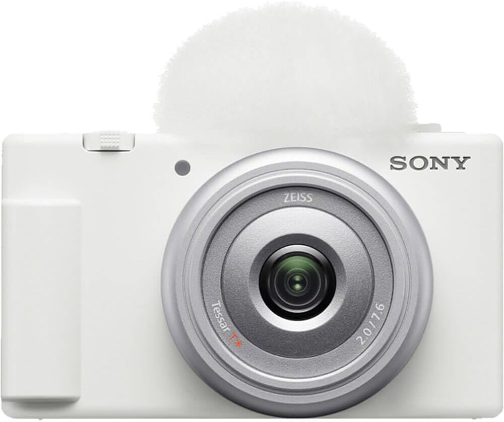 Sony ZV1FW 20mm Vlog Camera for Content Creators - White (Renewed)