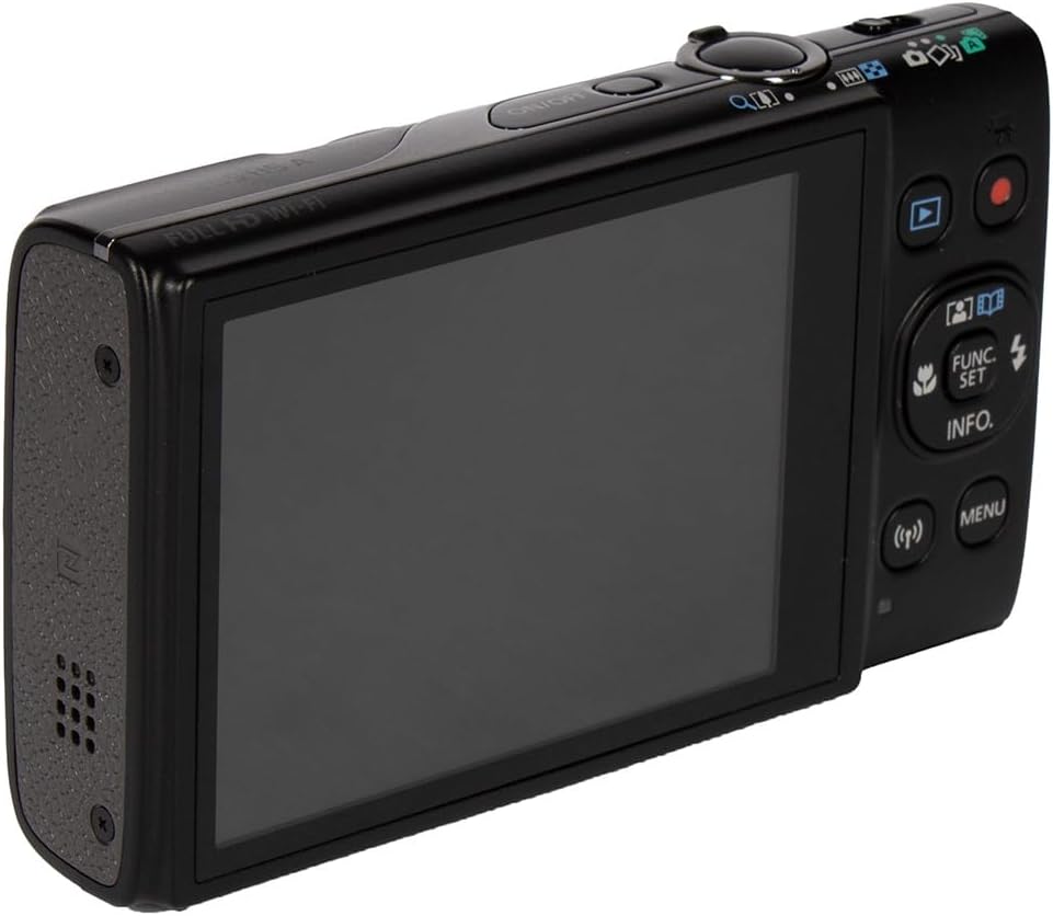 Canon PowerShot IXUS 285 HS A Digital Camera (Black) 12x Optical Zoom Wi-Fi Enabled Point & Shoot with 64GB Card, Case, Flex Tripod, Cleaning Kit + More