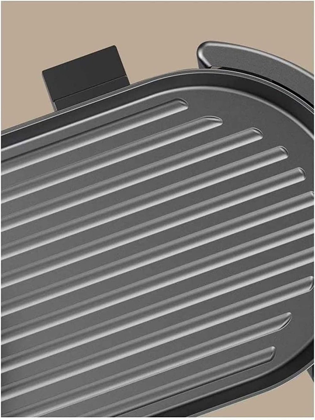 Indoor Korean Barbecue Grill Multifunctional BBQ Hot Pot Double Pot Integrated Kitchen Pot Separable Electric Hot Pot Electric Baking Tray,Black 1,65 * 26Cm,Portable Nonstick Griddle (Color : Black 2