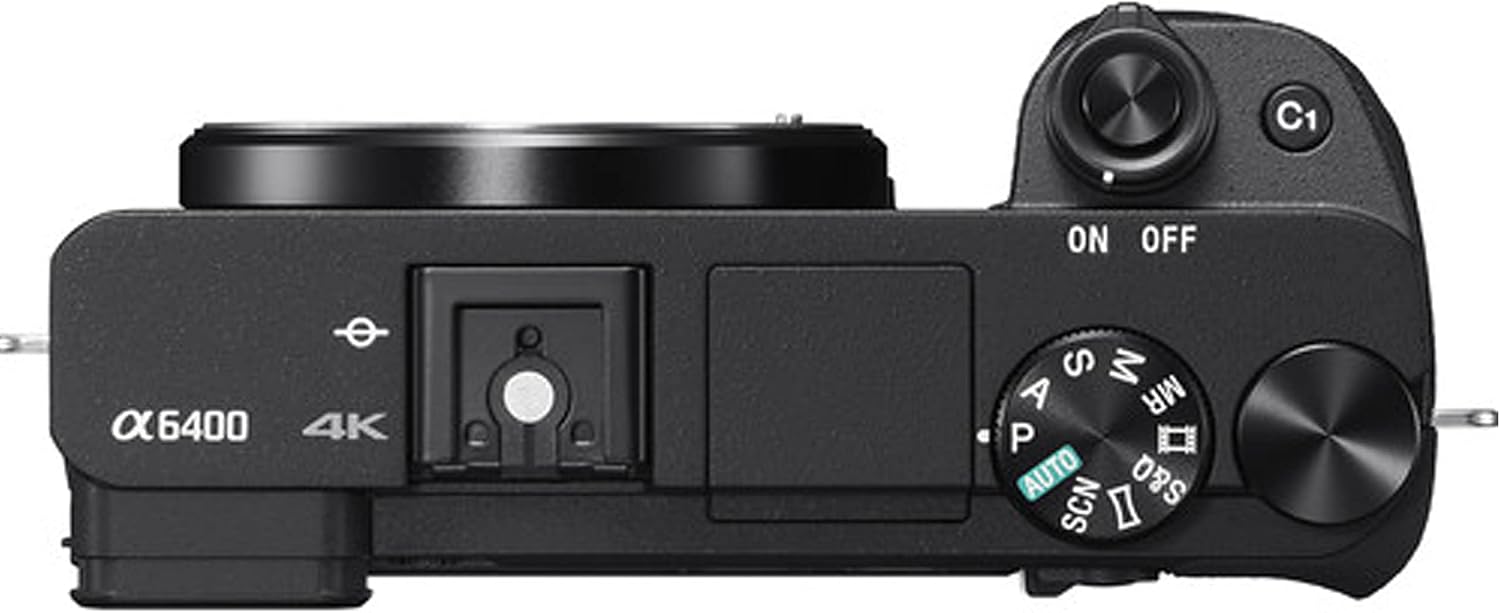 Sony Alpha a6400 Mirrorless Digital Camera with 16-50mm Lens + 32GB Card, Tripod, Case, and More (18pc Bundle)
