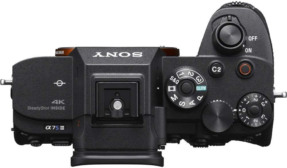 Sony Alpha a7S III Mirrorless Digital Camera (Body Only) (ILCE7SM3/B) + 2 x 64GB Memory Card + 3 x NP-FZ-100 Battery + Corel Photo Software + Case + Card Reader + LED Light + More (Renewed)