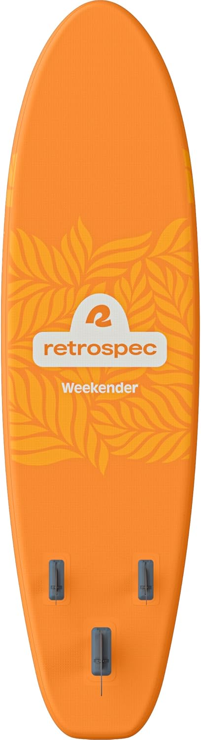 Retrospec Weekender Inflatable Stand Up Paddle Board Includes Paddle, Pump, and Accessories 10'6' Lightweight iSUP, Puncture Resistant Inflatable Paddle Board for Adults