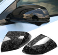 Jogon Dry Carbon Fiber Rearview Mirror Cover Trim for Hyundai Ioniq 5 N SEL 2021 2022 2023 2024 2025 Side View Mirror Cap Shell (Forged Carbon)