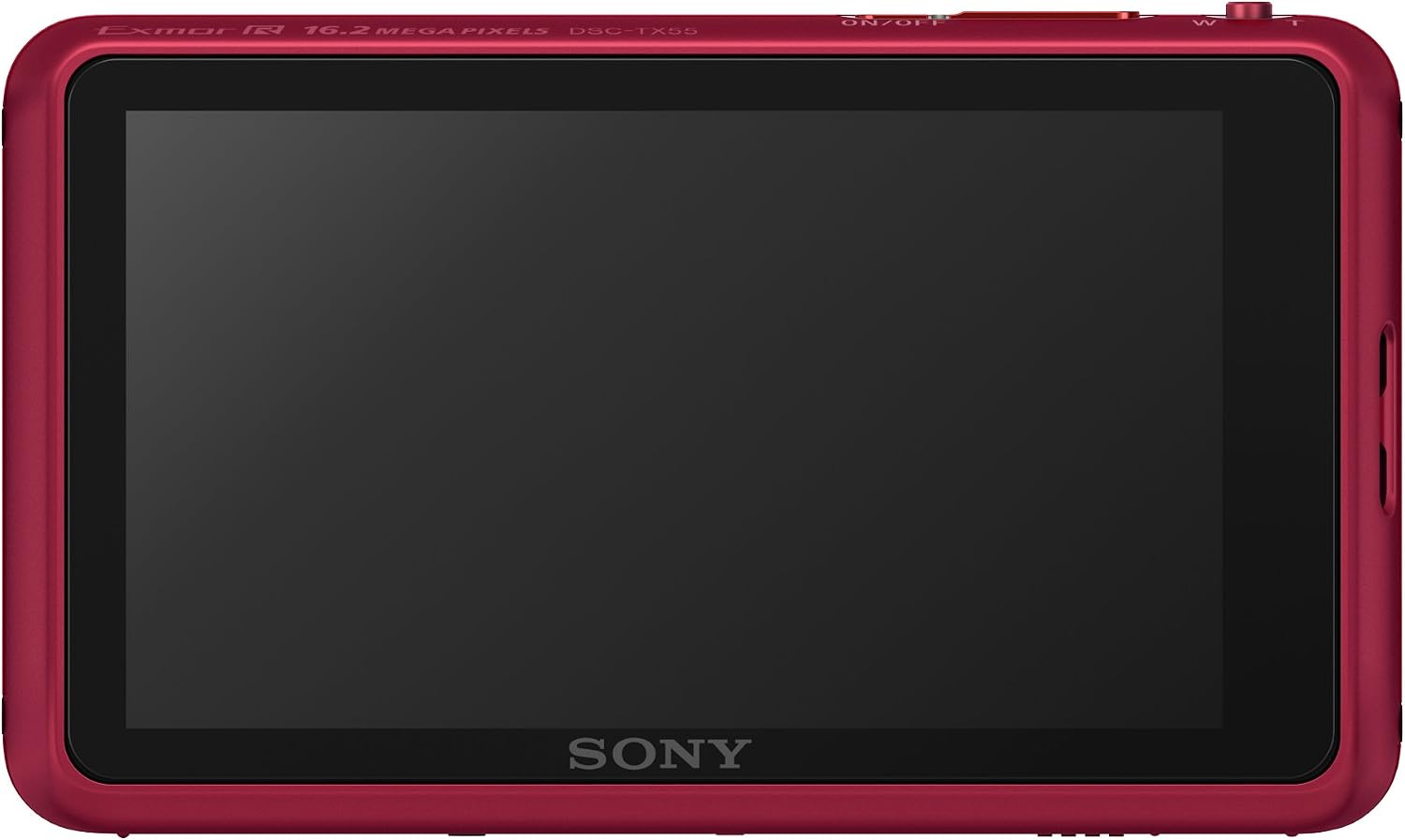 Sony Cyber-shot DSC-TX55 16.2 MP Slim Digital Camera with 5x Optical Zoom and 3.3-Inch OLED touch screen (Red)