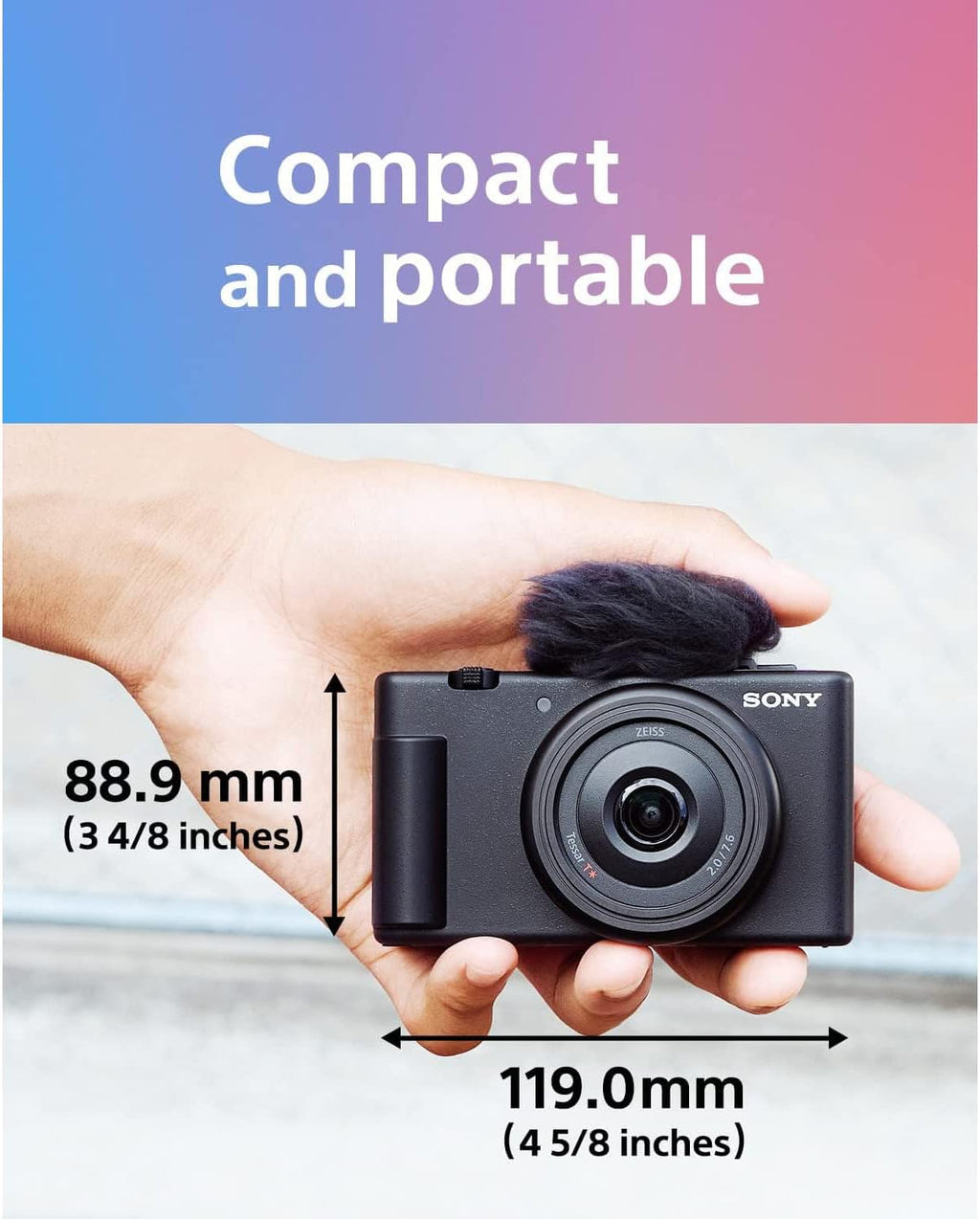 Sony ZV-1F Vlog Camera with 4K Video & 20.1MP for Content Creators and Vloggers Black ZV-1F/B | Official Sony USA Partner Model | Bundle with Deco Gear Case + Extra Battery + Filters + Photo Software