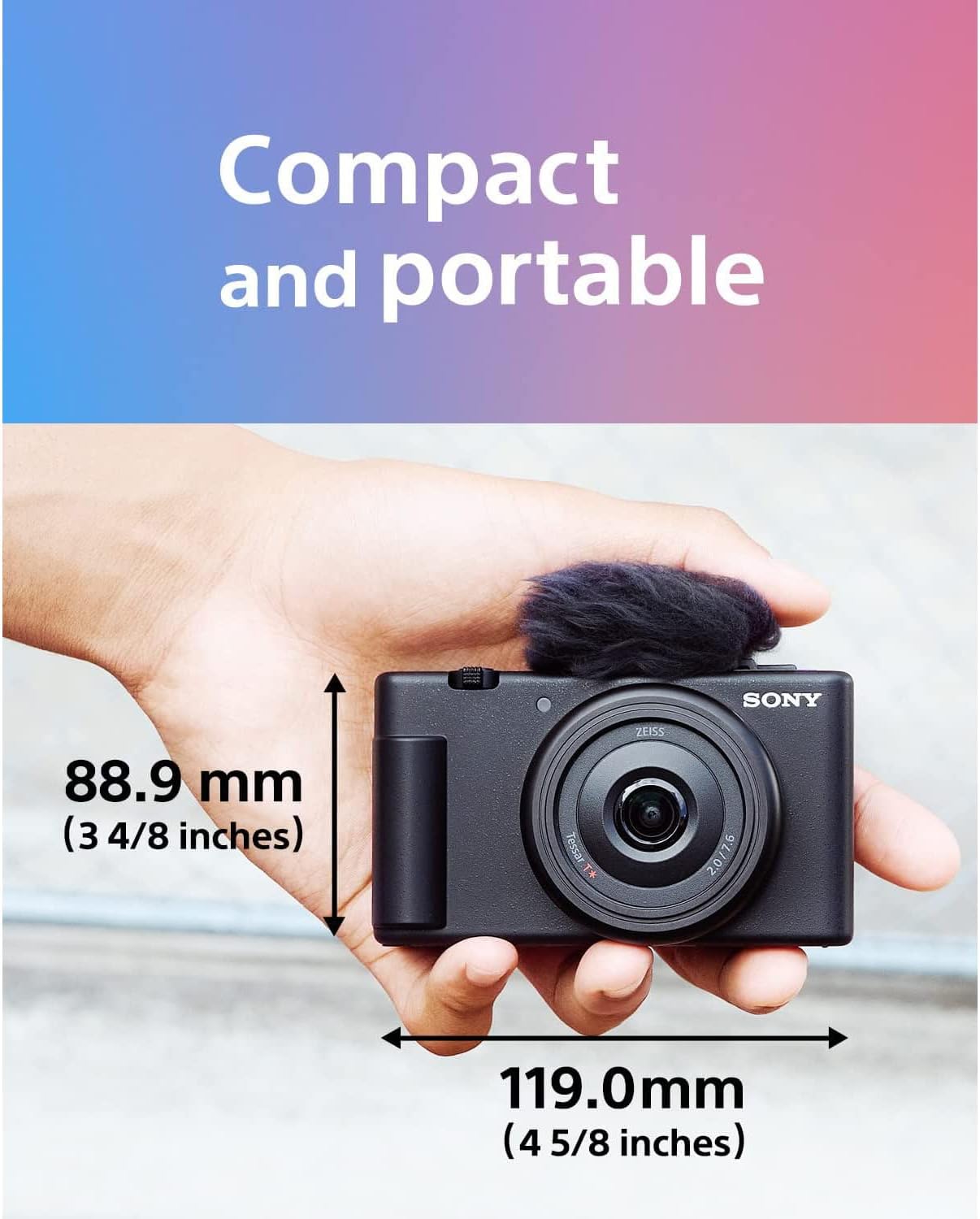 Sony ZV-1F Vlog Camera with 4K Video & 20.1MP for Content Creators and Vloggers Black ZV-1F/B | Official Sony USA Partner Model | Bundle with Deco Gear Case + Extra Battery + Filters + Photo Software