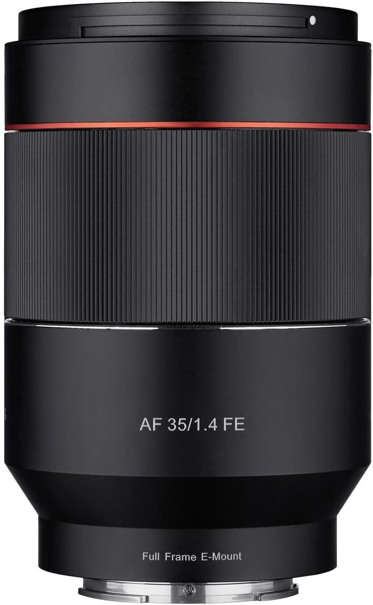 Rokinon AF 35mm f/1.4 Auto Focus Wide Angle Full Frame Lens for Sony FE Mount, Black (IO3514-E)