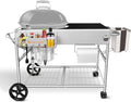 Grill Table for Weber 18' & 22' Original Kettle,Kettle Grill Cart,Outdoor Prep Table for Weber Original Kettle,Jumbo Joe,Master-Touch Charcoal Grill,Performer Charcoal Grill Accessories