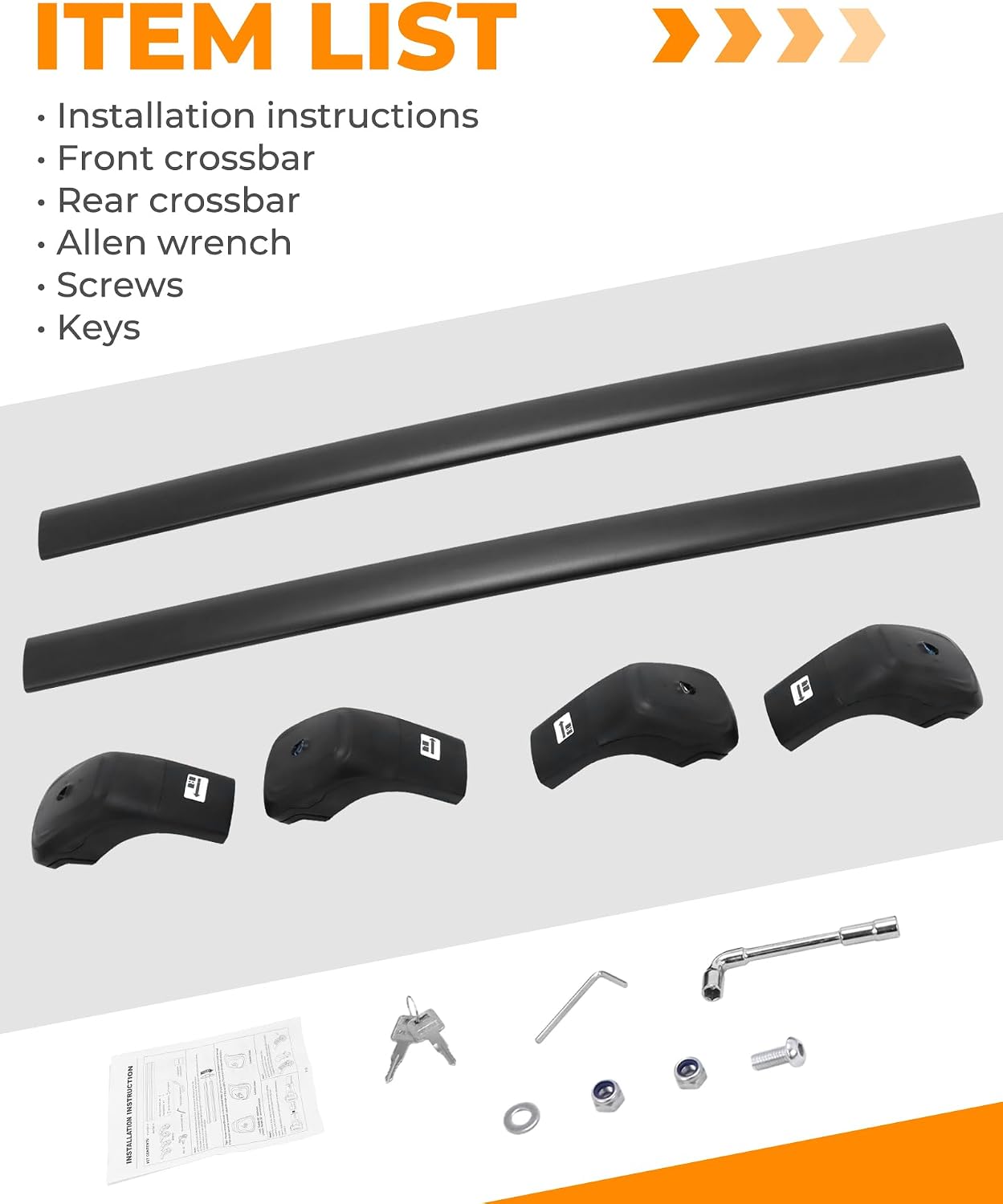 260 LBS Roof Rack Cross Bars Fit for 2022-2025 Hyundai Tucson SE SEL N Line Limited NX4 Upgraded Lockable Crossbars Accessories