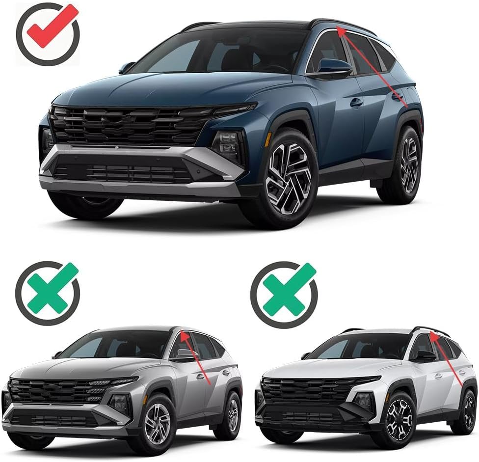 Lockable Roof Rack Cross Bars Compatible with Hyundai Tucson 2022 2023 2024 2025 SEL SEL Premium Limited（with roof Rails） Luggage Cargo Carrier Anti-Theft Metal Roof Rack Cross Rails 240lbs