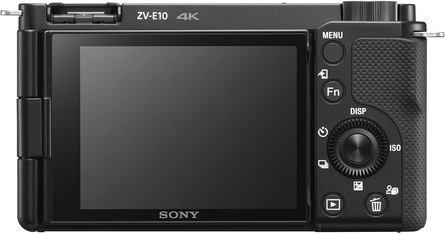 Sony ZV-E10 Mirrorless Camera Kit with 16-50mm II Power Zoom Lens (Black) | APS-C Sensor | Compact Creator Tool + 64GB Card + Filter Kit + Photo Software + Bag + 2 x NPF-W50 Battery + More