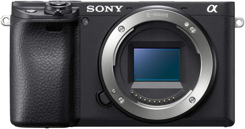 Sony a6400 Mirrorless Digital Camera (Body Only) Bundle with High Speed 64 GB SDXC Card, Filter Kit, 3 Batteries, USB Charger, Corel Photo Suite, Messenger Bag, Tripod, and SD Card Wallet (8 Items)