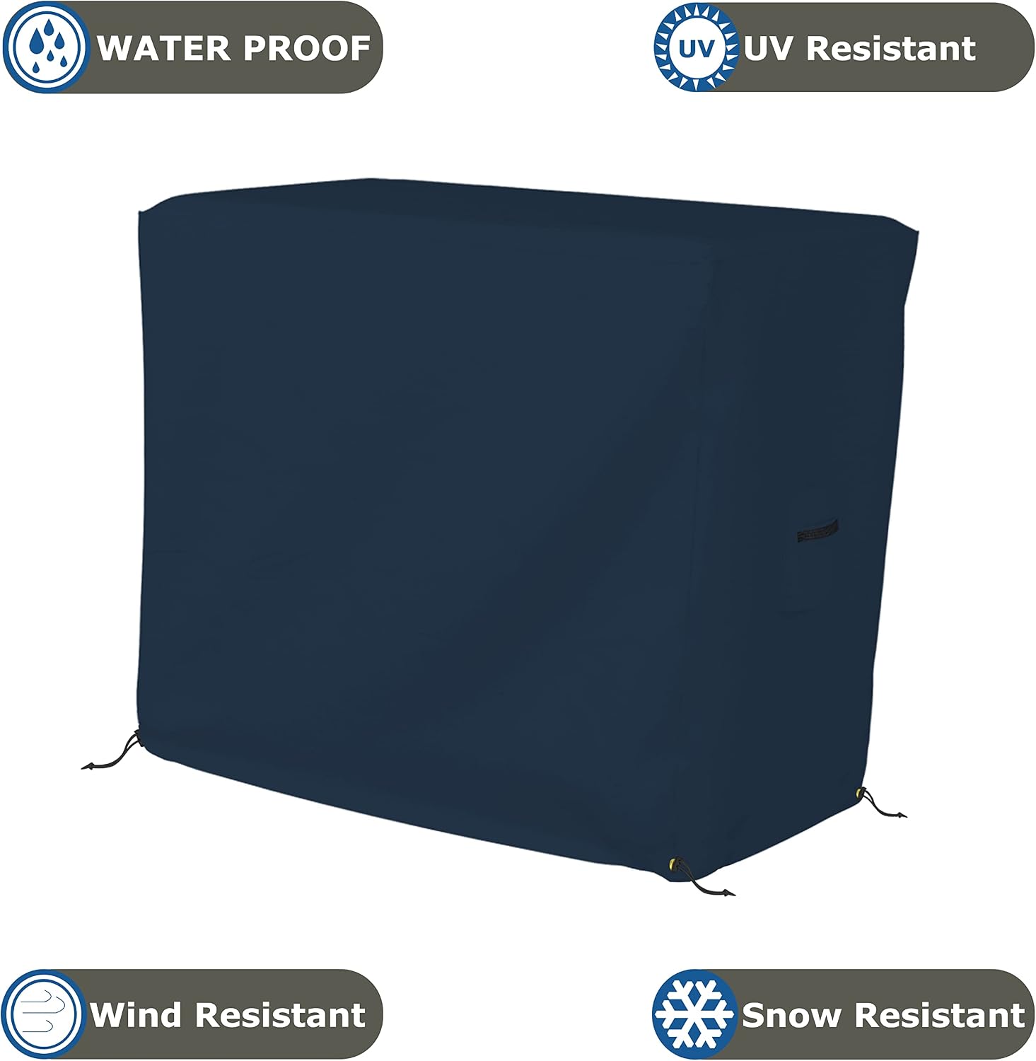 Bar Cart Cover 12 Oz Waterproof 100% Weather Resistant cart Cover with Air Pockets and Drawstring for Sung Fit (34' H x 50' W x 30' D), Blue