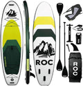 Roc Inflatable Stand Up Paddle Board 10' 6' with Premium SUP Paddle Board Accessories, Wide Stable Design, Non-Slip Comfort Deck for Youth & Adults