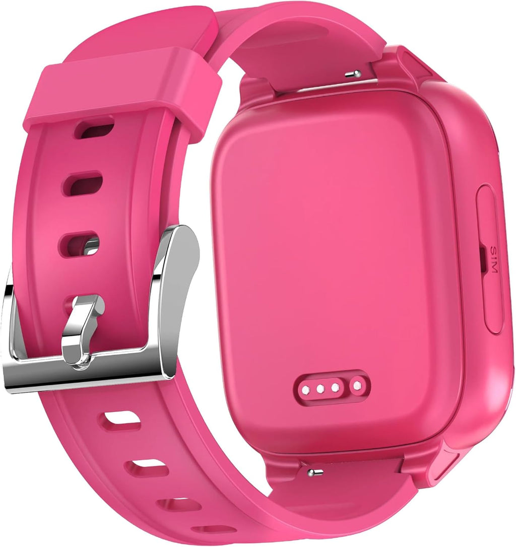XPLORA Kidzi - Watch Phone for Children (4G) - Calls, Messages, Kids School Mode, SOS Function, GPS Location, Camera and Pedometer – (Subscription Required) (Kidzi on T-Mobile's Network, Pink)