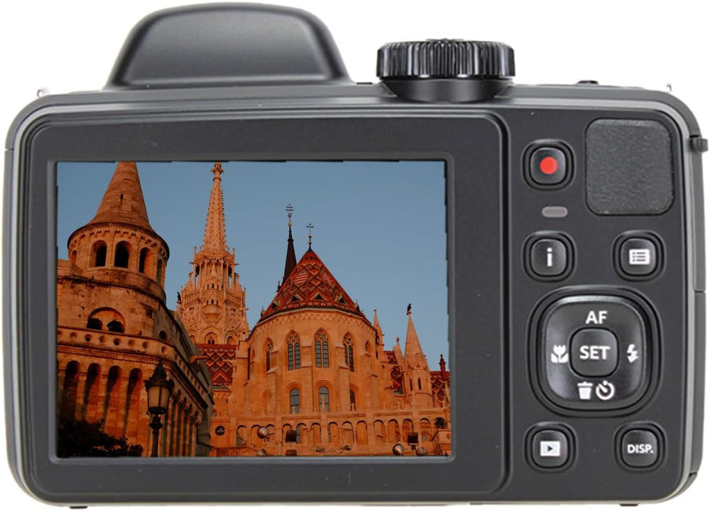 Kodak PIXPRO AZ425 20MP Vlogging Digital Camera (Black) 42X Optical Zoom, 24mm Wide Angle Lens Bundle with 64GB Memory Card + Vlogger Tripod + Bag + More Vlog Accessories