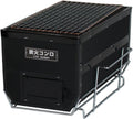 Japanese BBQ Charcoal Grill - Shichirin, Konro, Hibachi, Tabletop Barbecue - Black - Made in Japan - 6.3 x 11.8 in
