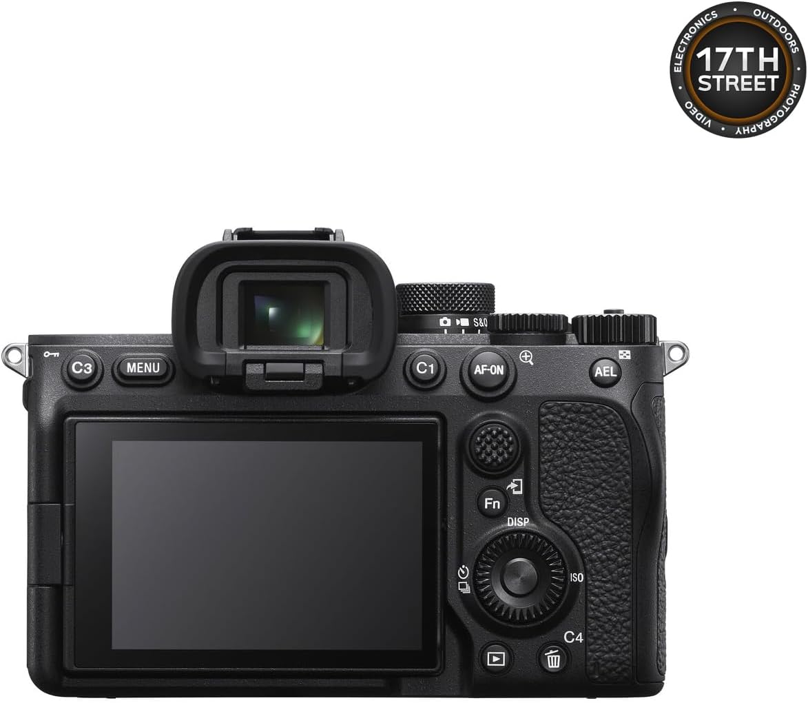 Sony a7 IV Full-Frame Mirrorless Camera - Fast Hybrid Digital Camera w/Batteries & Dual Charger Kit, Corel Software Kit, Godox Flash, 64GB SDXC Memory Card & Large DSLR Bag - Essential Bundle