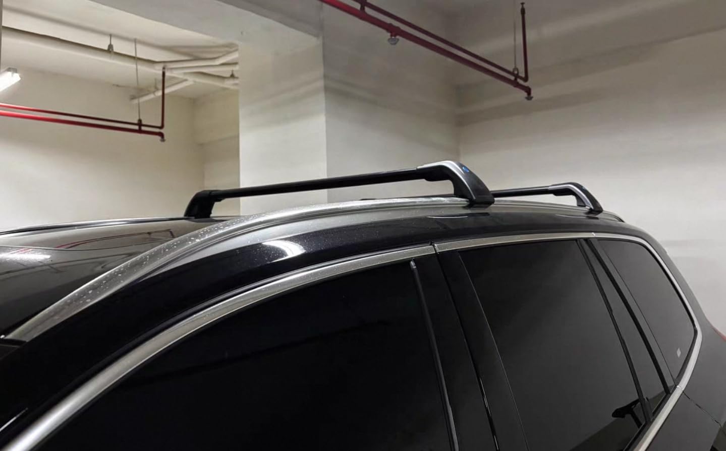 Black Crossbar Fits for Hyundai KONA Electric 2024 2025 SEL N-Line Limited Rooftop Cargo Bars Crossbars Luggage Carrier Cross Bar Aluminum 2PCS
