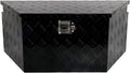 34''Inch Aluminum Trailer Tongue Tool Box Truck Bed Toolbox Truck Trailer Chest Box Underbody Storage Organizer Waterproof Square Storage Organizer w/Lock & Keys Black(‎34' Lx14.5 Wx15 H)