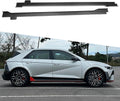 Dry Carbon Fiber Side Skirt Replacement for Hyundai Ioniq 5 NE N Line SE SEL XRT Limited 2022 2023 2024 2025 Aftermarket Rocker Panel Guard (Matte Carbon)