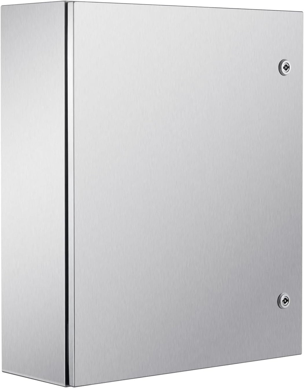 Steel Electrical Box, 24'x 20'x 8', 304 Stainless Steel Electrical Enclosure Box, Wall-Mounted Outdoor Electrical Electronic Equipment Enclosure with Mounting Plate Hinges Lock, IP66 Waterproof