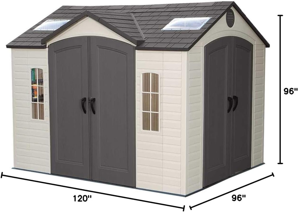 Lifetime 60001 Outdoor Storage Shed, 10 by 8 Feet