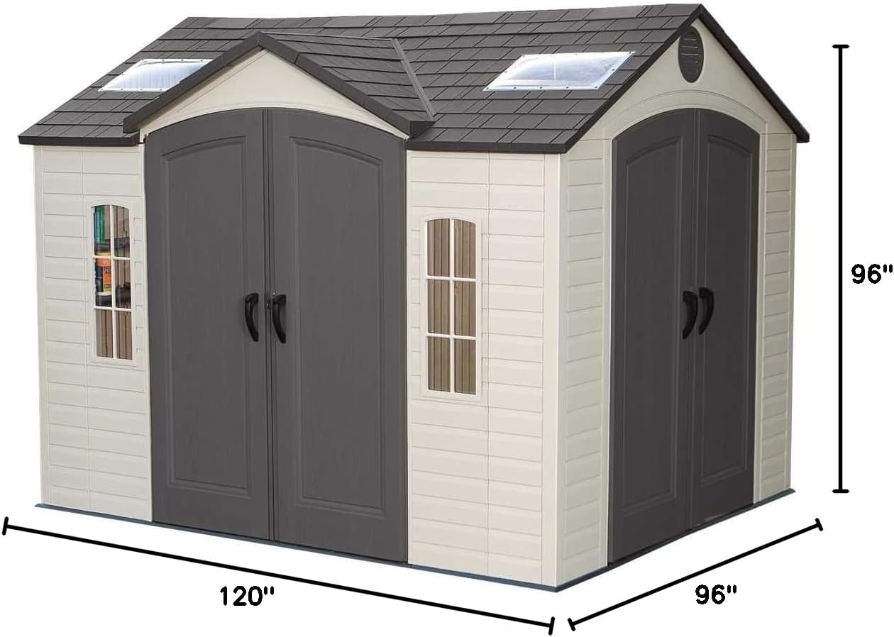 Lifetime 60001 Outdoor Storage Shed, 10 by 8 Feet