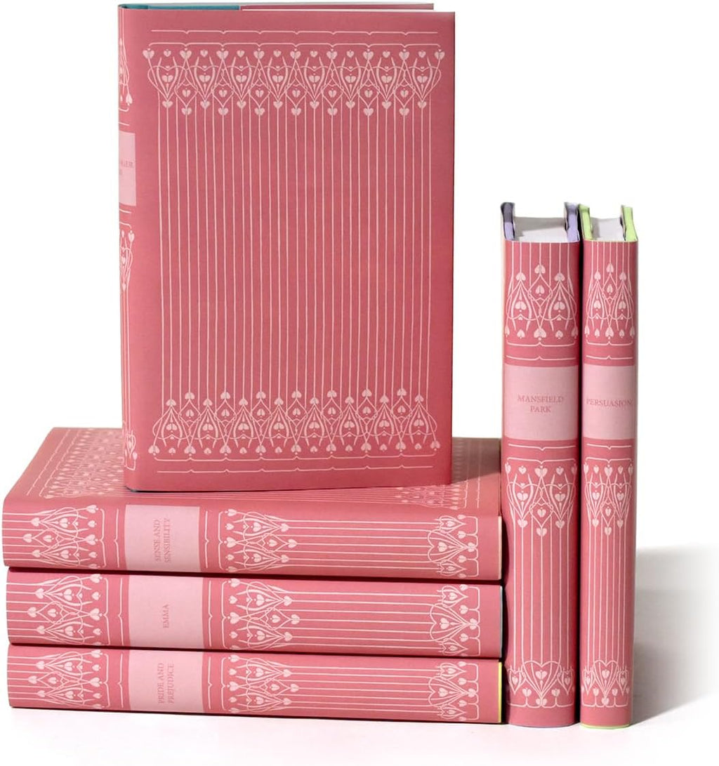 Juniper Books Jane Austen Book Set | Books & Covers Included (Pink, Standard)
